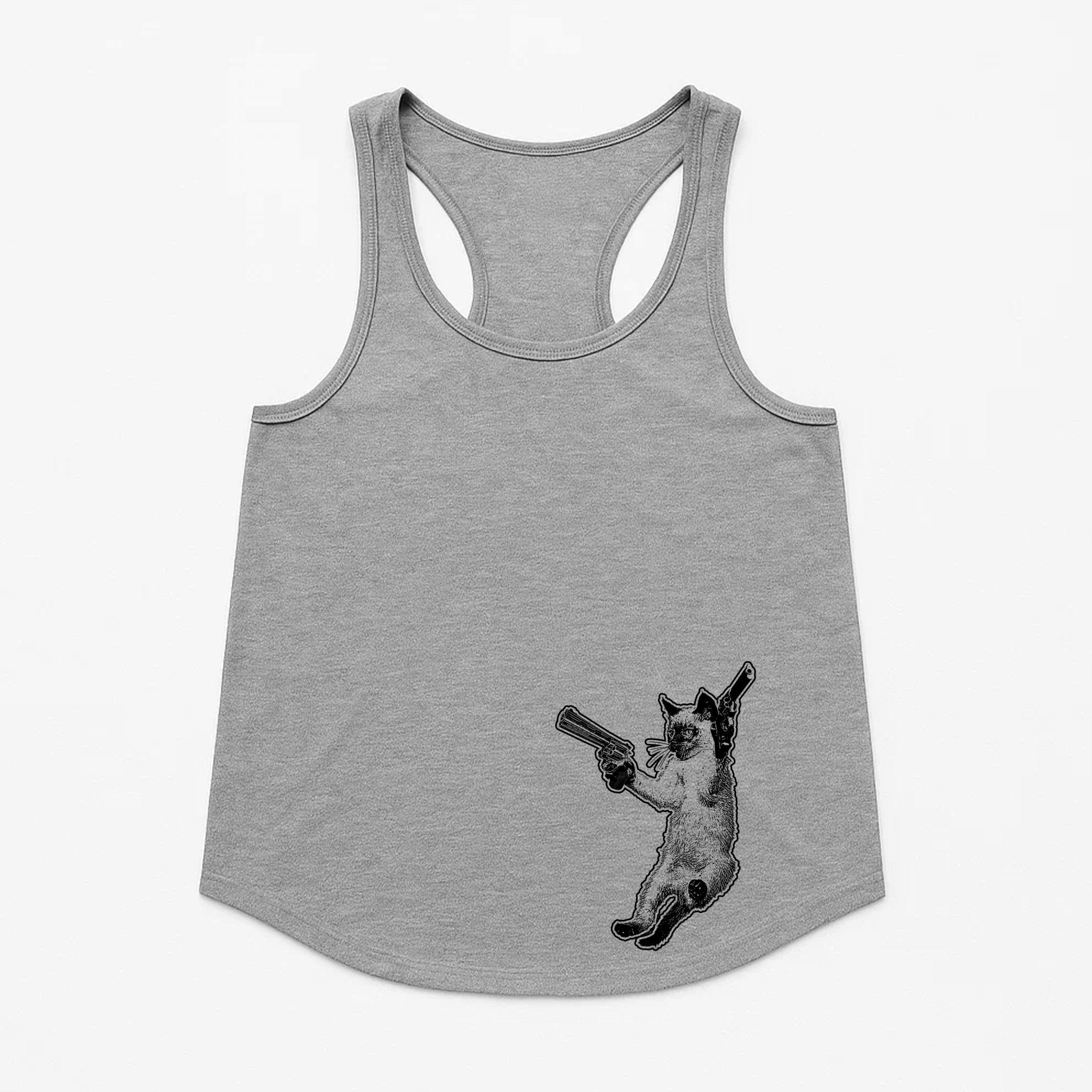 Women's | The Cat And The Gat | Tank Top - Arm The Animals Clothing LLC
