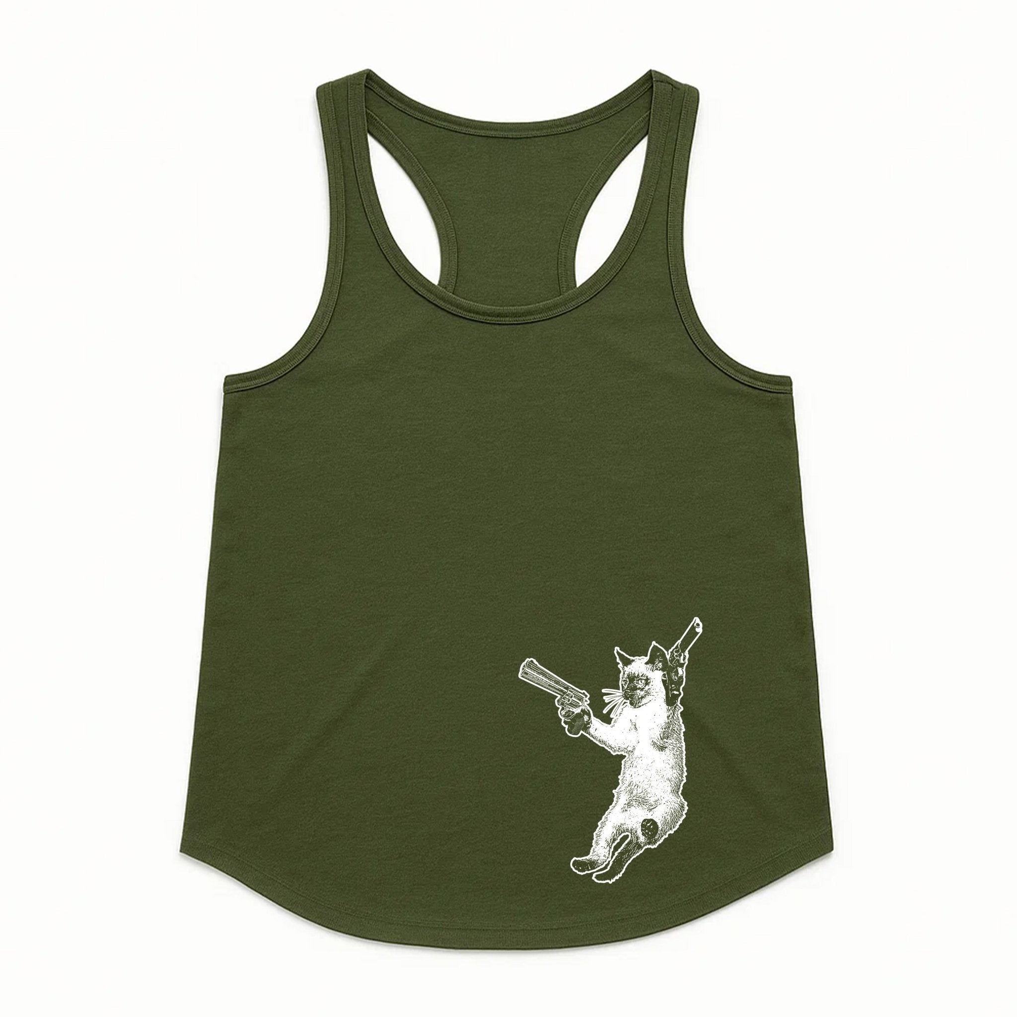 Women's | The Cat And The Gat | Tank Top - Arm The Animals Clothing LLC