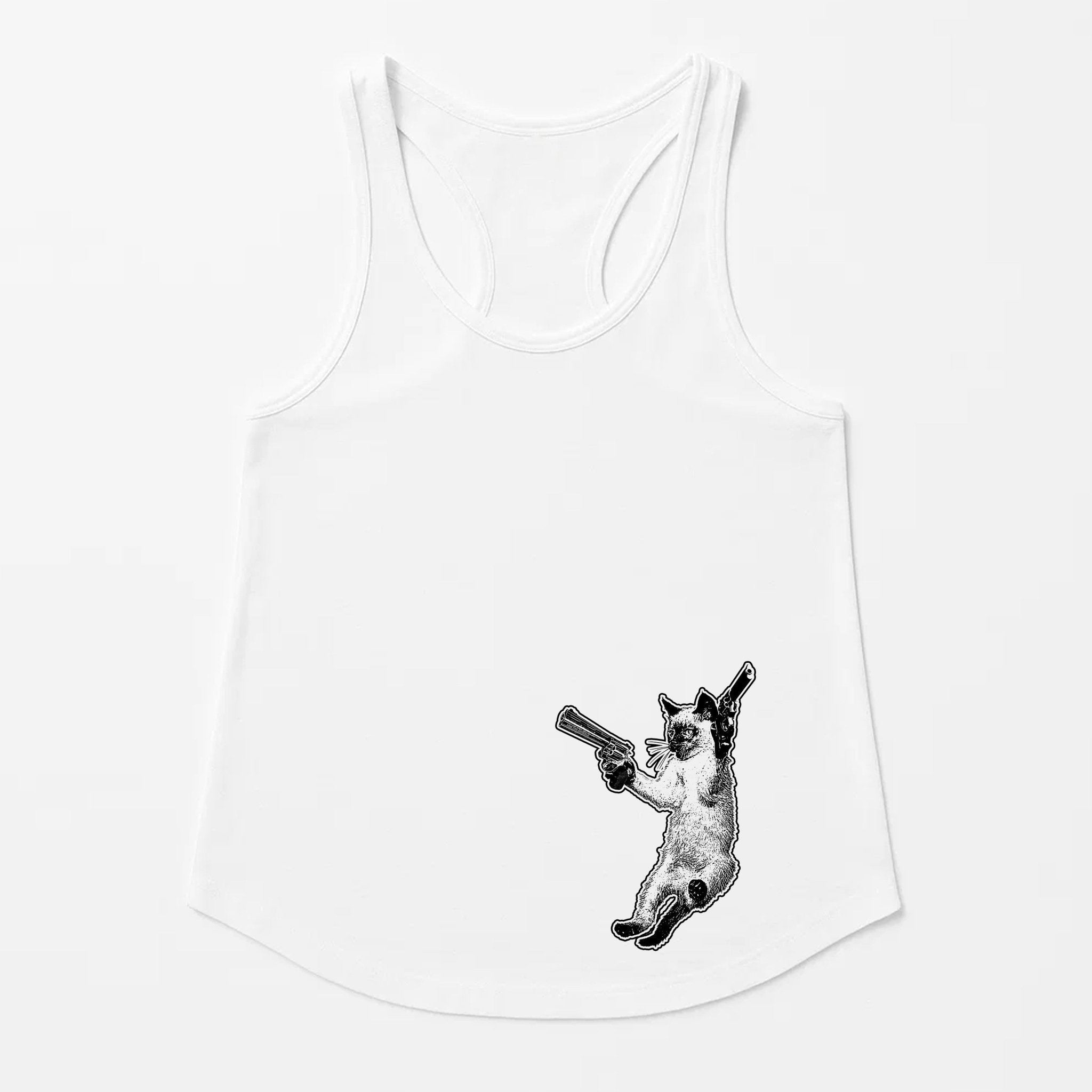 Women's | The Cat And The Gat | Tank Top - Arm The Animals Clothing LLC