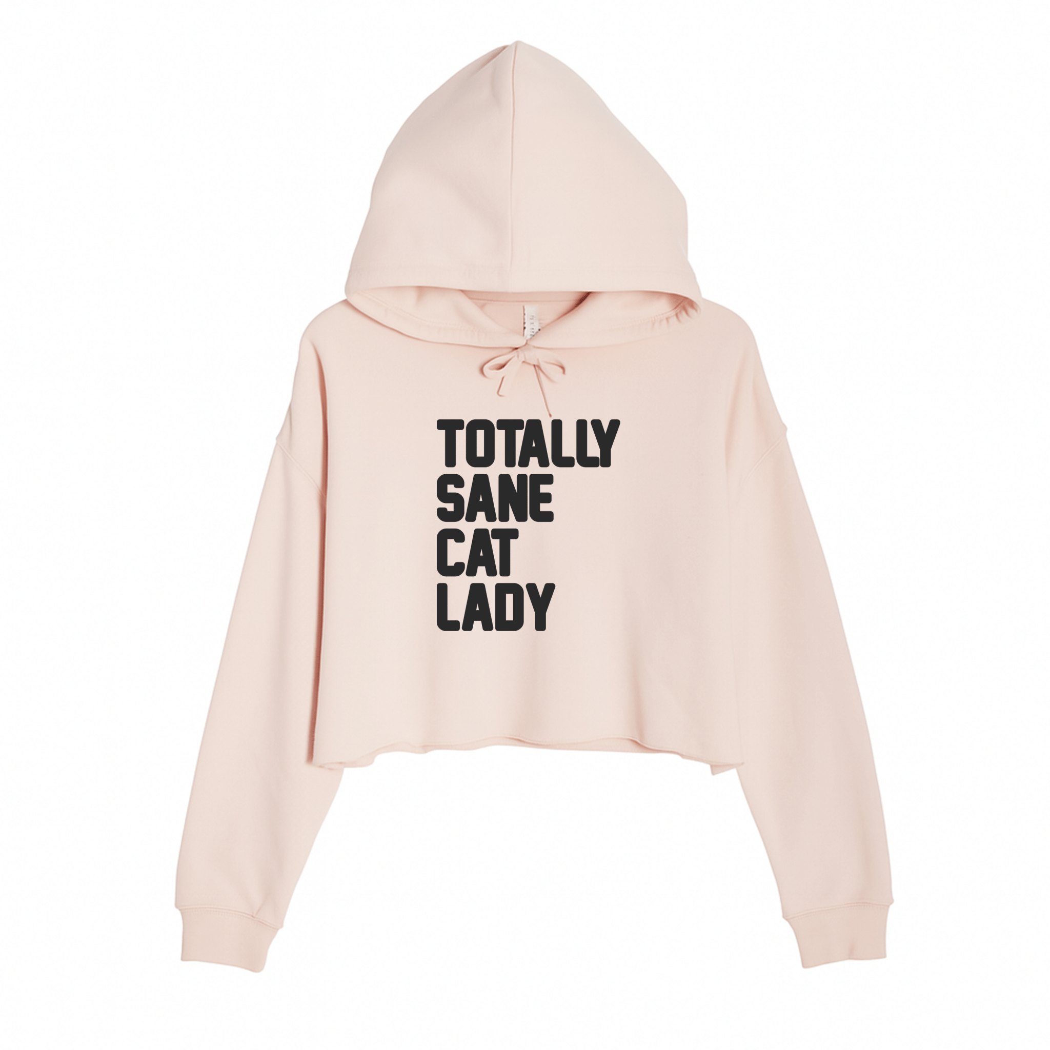 Women's | Totally Sane Cat Lady | Crop Hoodie - Arm The Animals Clothing LLC