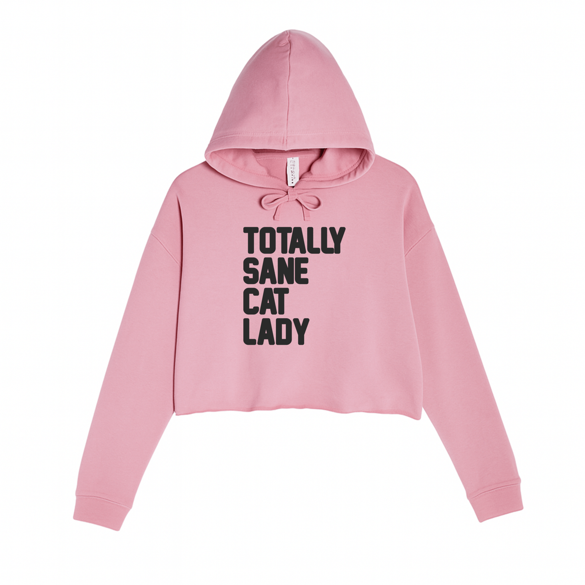 Women's | Totally Sane Cat Lady | Crop Hoodie - Arm The Animals Clothing LLC