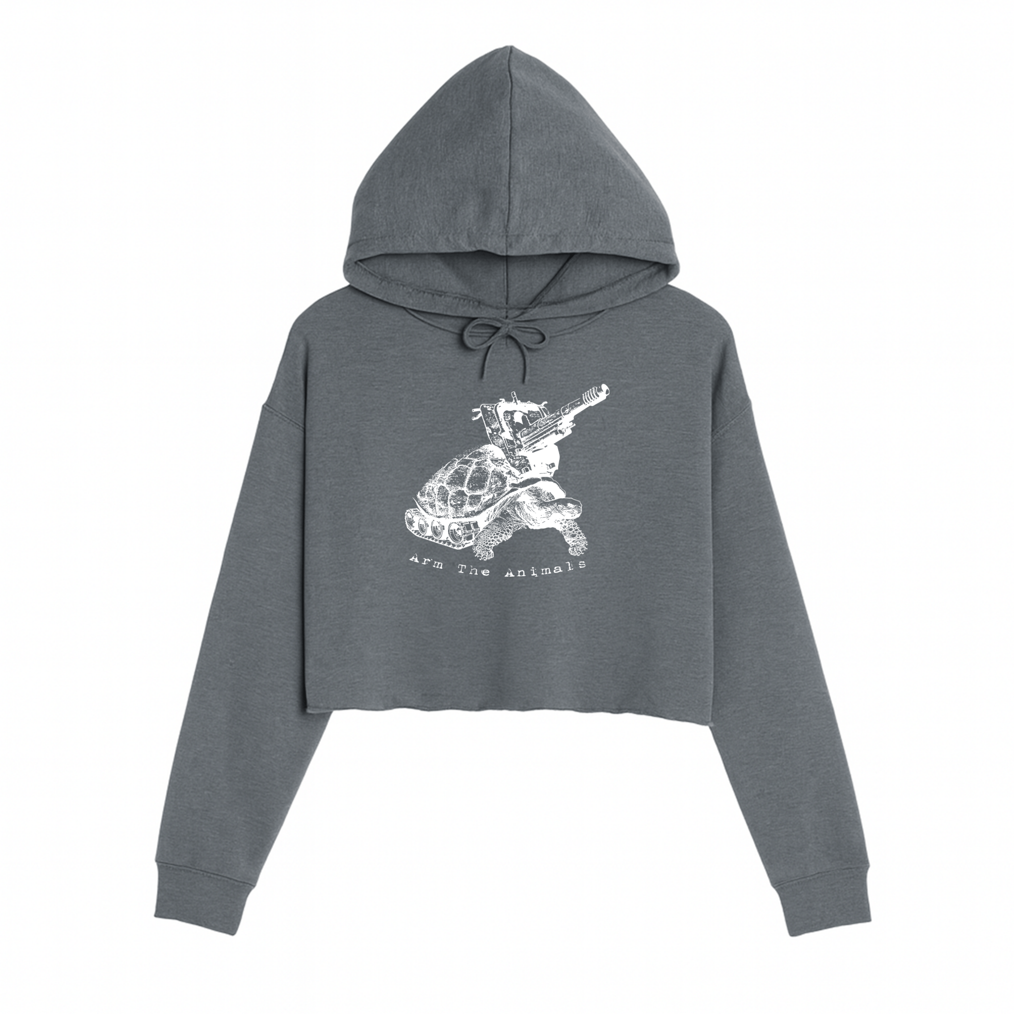 Women's | Turtle Tank | Crop Hoodie - Arm The Animals Clothing LLC