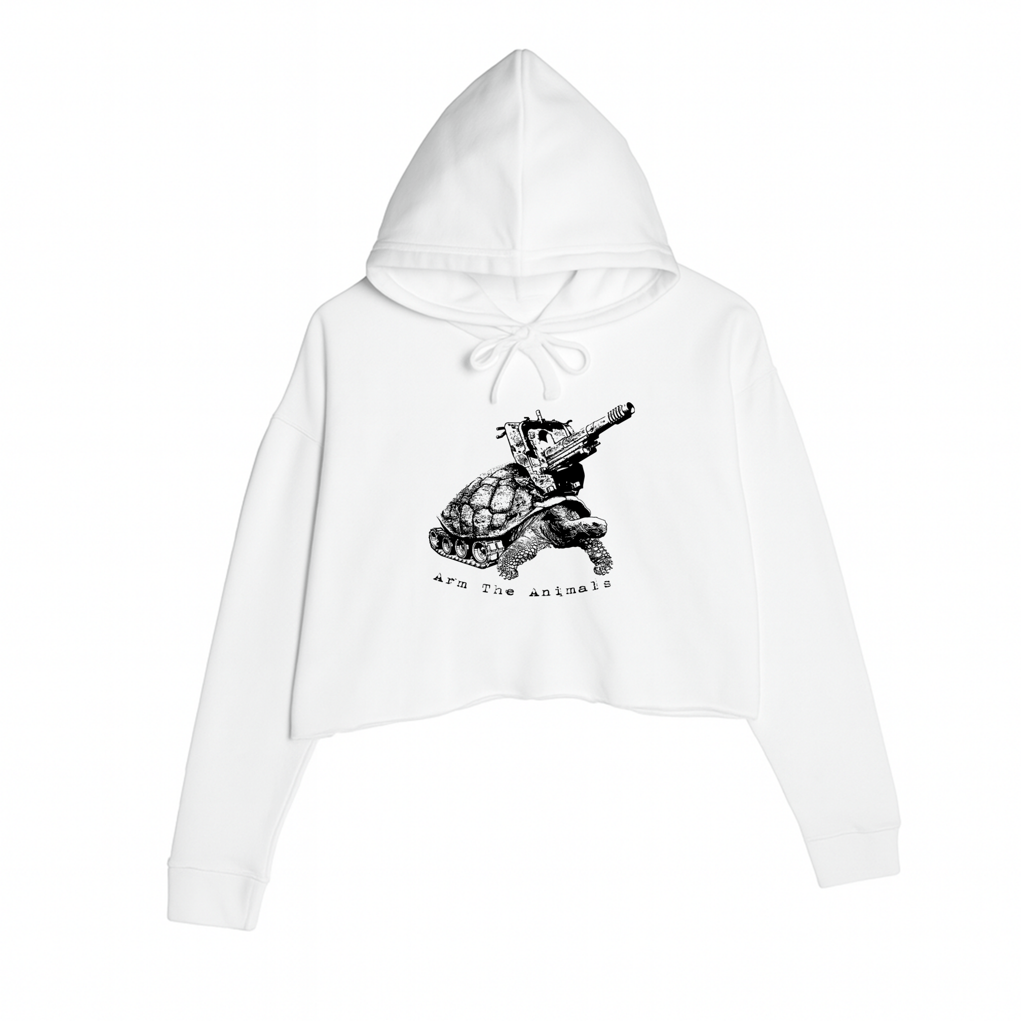Women's | Turtle Tank | Crop Hoodie - Arm The Animals Clothing LLC
