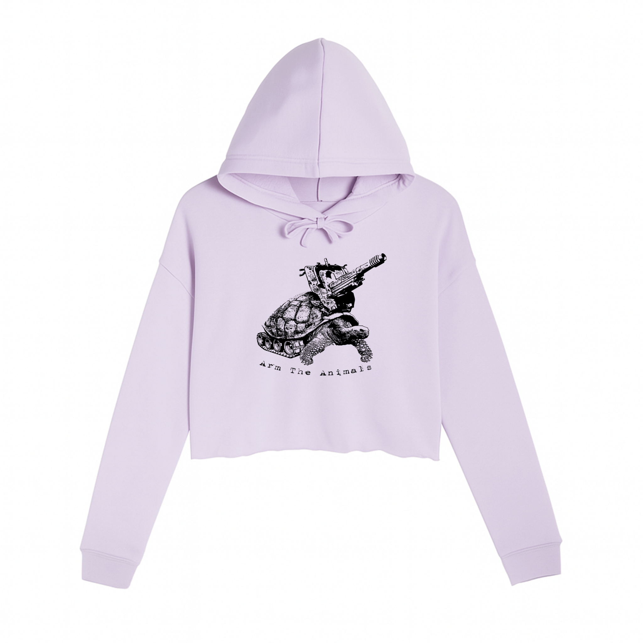 Women's | Turtle Tank | Crop Hoodie - Arm The Animals Clothing LLC